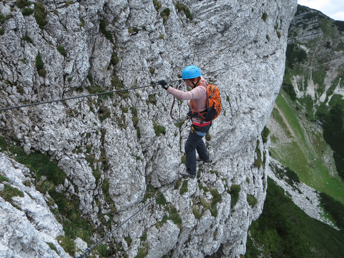 Hochkar, Heli-Kraft-Klettersteig (C) - dvojni mostiček